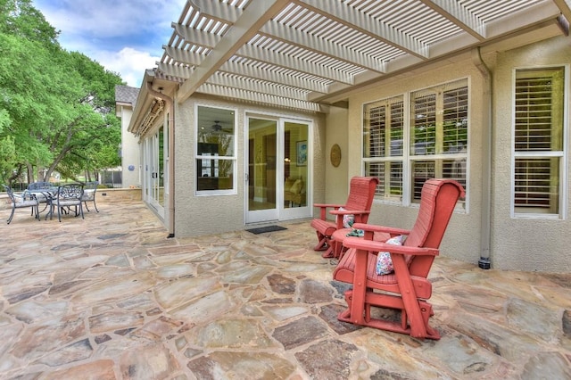 204 Whippoorwill Cv, Georgetown, TX 78633 - view of patio with a pergola and outdoor dining area