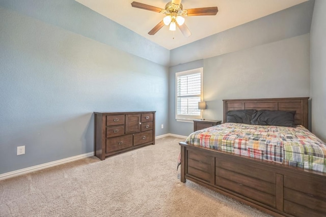3505 Grail Hollows Rd, Pflugerville, TX 78660 - carpeted bedroom with baseboards and ceiling fan
