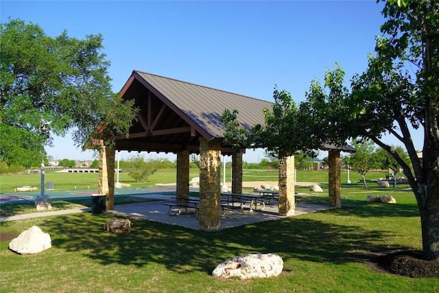 3505 Grail Hollows Rd, Pflugerville, TX 78660 - view of home's community featuring a gazebo and a yard