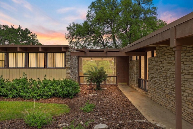 103 Chula Vista St, San Marcos, TX 78666 - exterior space featuring stone siding
