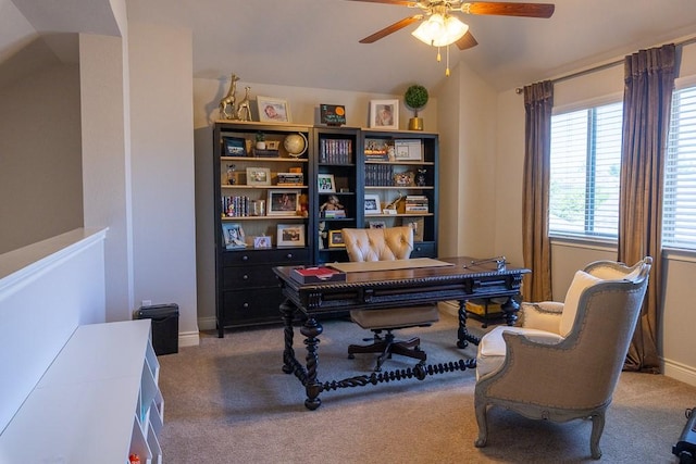 702 Silo St, San Marcos, TX 78666 - office space with ceiling fan and carpet floors
