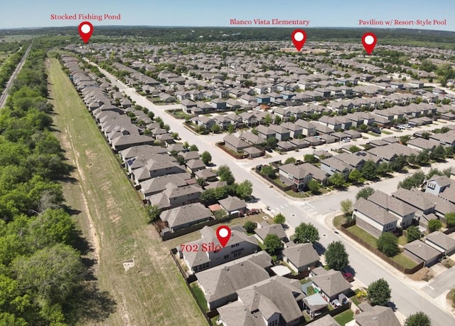702 Silo St, San Marcos, TX 78666 - aerial view of residential area