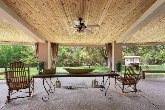 901 Blaylock Dr, Salado, TX 76571 - view of patio / terrace featuring a ceiling fan