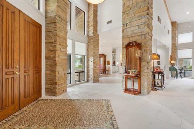 901 Blaylock Dr, Salado, TX 76571 - entrance foyer with a towering ceiling