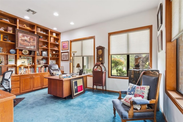 901 Blaylock Dr, Salado, TX 76571 - office space with dark carpet and recessed lighting
