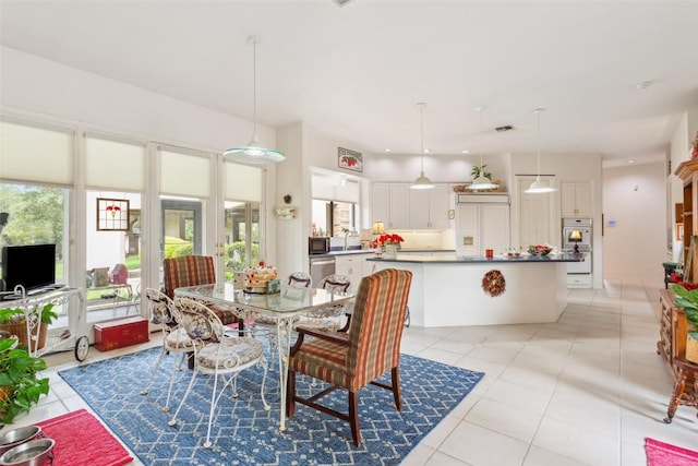 901 Blaylock Dr, Salado, TX 76571 - dining space featuring light tile patterned flooring