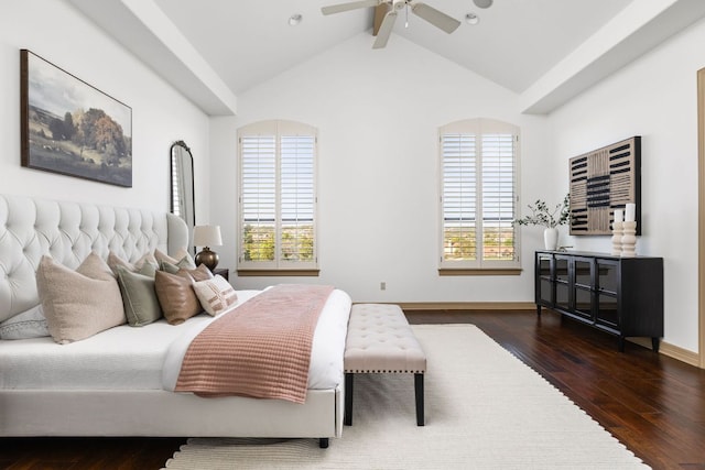 219 Jack Nicklaus Dr, Austin, TX 78738 - bedroom with multiple windows, wood finished floors, and ceiling fan