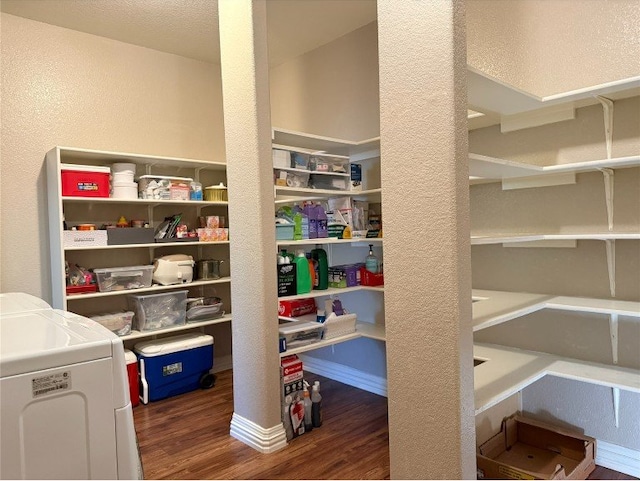 2201 Ezra Ct, Cedar Park, TX 78613 - storage area with washer and clothes dryer