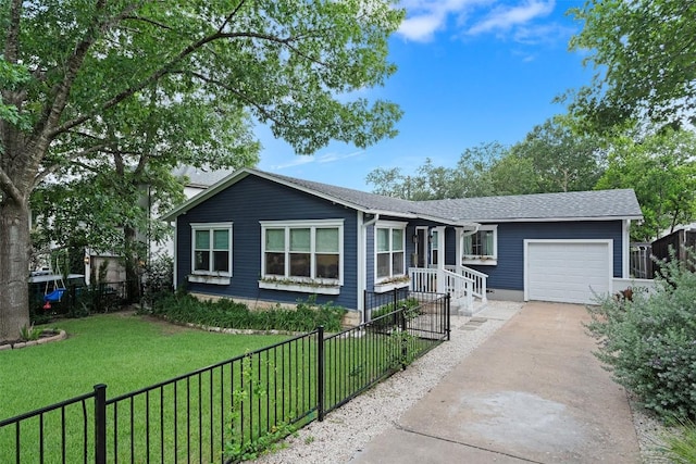 2004 Raleigh Ave, Austin, TX 78703 - ranch-style home with a garage, concrete driveway, and roof with shingles