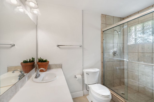 13212 Running Doe Ln, Cedar Park, TX 78613 - bathroom featuring toilet, a stall shower, and vanity