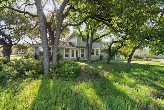 13212 Running Doe Ln, Cedar Park, TX 78613 - view of yard with french doors