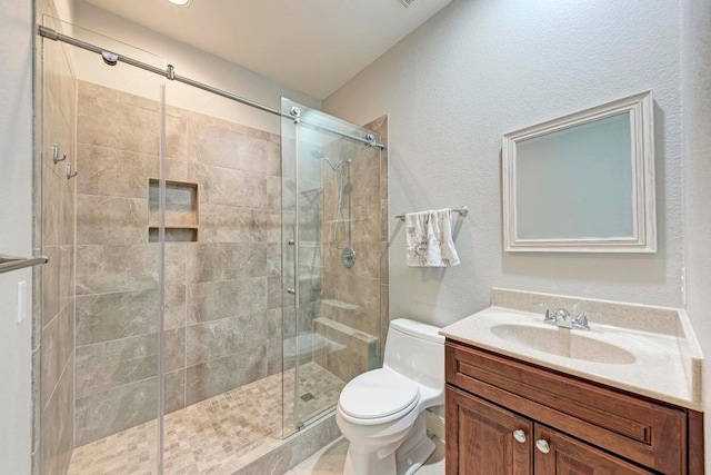 8105 Endeavor Cir, Austin, TX 78726 - full bath featuring a stall shower and vanity