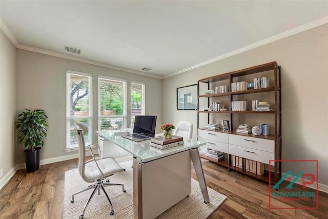 8105 Endeavor Cir, Austin, TX 78726 - office space featuring ornamental molding and light wood-style floors