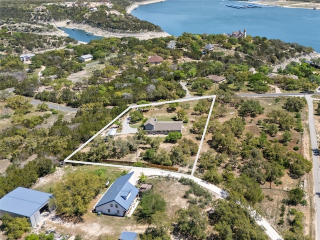 18105 Austin Blvd, Lago Vista, TX 78645 - drone / aerial view of a nearby body of water