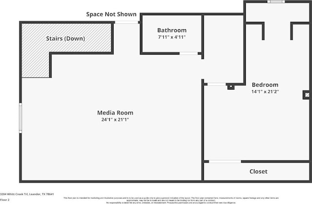 3204 Whitt Creek Trl, Leander, TX 78641 - view of property floor plan