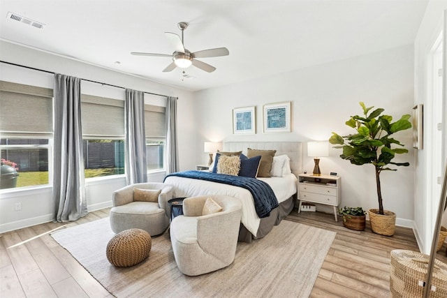 128 Mountain Lion Rd, Georgetown, TX 78628 - bedroom featuring wood finished floors and ceiling fan