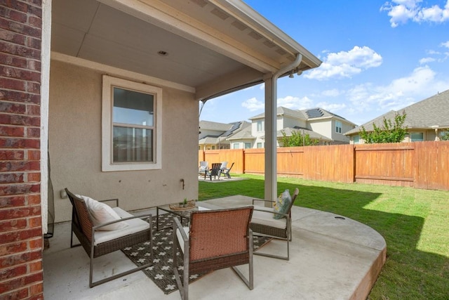 728 Pioneer Grv, Round Rock, TX 78665 - view of patio featuring a residential view
