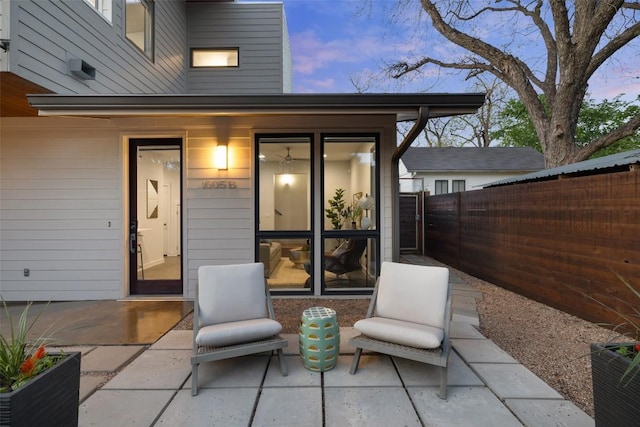 1605 Willow St Unit B, Austin, TX 78702 - view of patio with fence