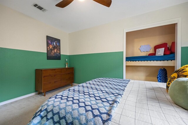 7306 Holly Fern Cv, Austin, TX 78750 - carpeted bedroom featuring ceiling fan and baseboards
