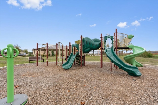view of community jungle gym
