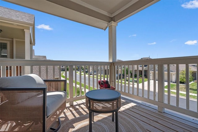 balcony featuring area for grilling