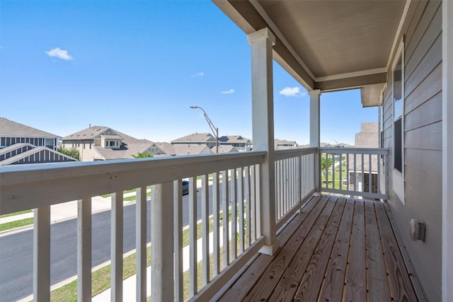 deck featuring a residential view