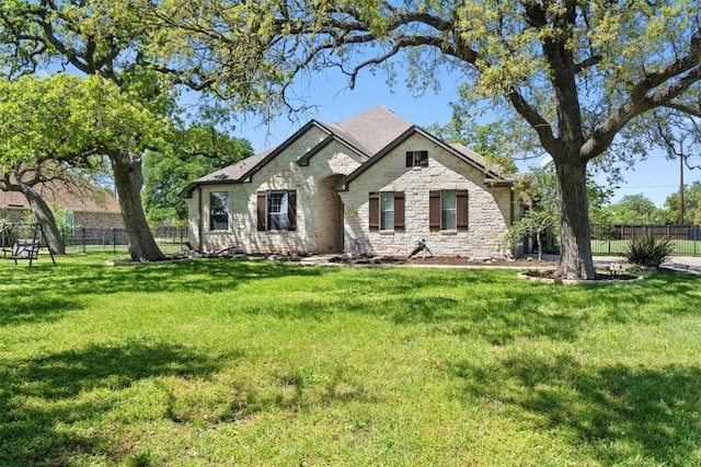 577 Shelf Rock Rd, Driftwood, TX 78619 - view of front facade with stone siding