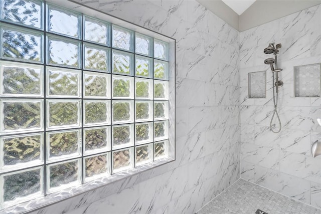 119 Maple Leaf Trl, Elgin, TX 78621 - full bathroom featuring a marble finish shower