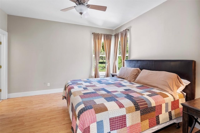 119 Maple Leaf Trl, Elgin, TX 78621 - bedroom featuring light wood-type flooring and a ceiling fan