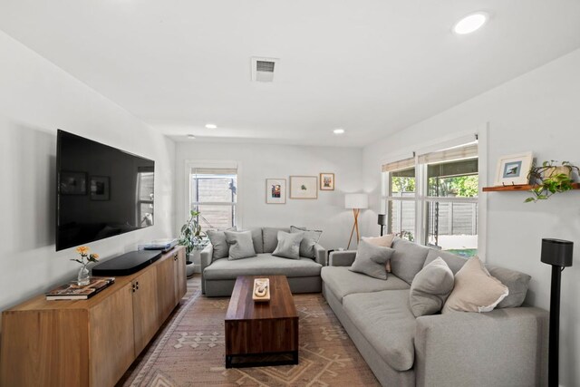 6009 Grover Ave, Austin, TX 78757 - living room featuring recessed lighting