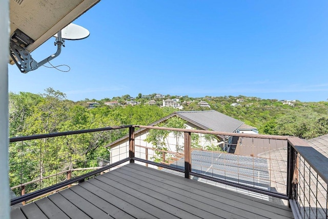 6013 Mountain Villa Dr, Austin, TX 78731 - view of wooden deck