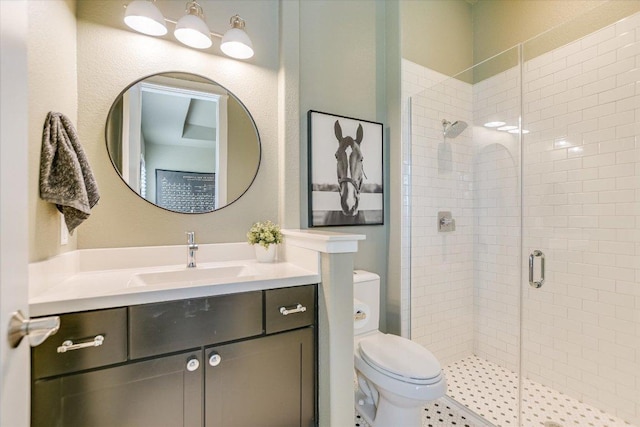 518 Doe Whisper Way, Austin, TX 78738 - full bathroom featuring vanity and a shower stall