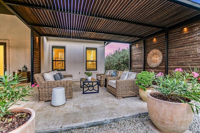 518 Doe Whisper Way, Austin, TX 78738 - view of patio / terrace featuring an outdoor hangout area