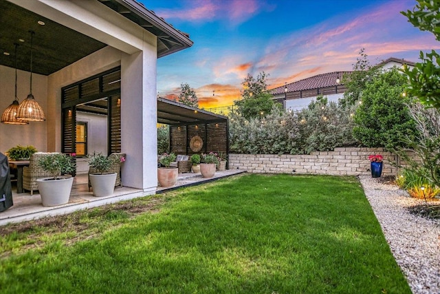 518 Doe Whisper Way, Austin, TX 78738 - view of yard with a patio
