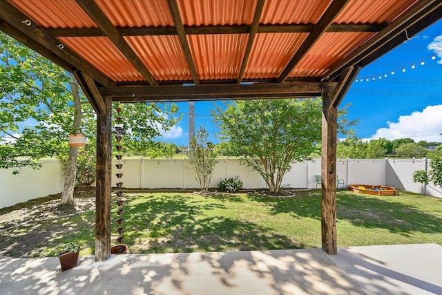 11208 Mickelson Dr, Austin, TX 78747 - fenced backyard with a patio area