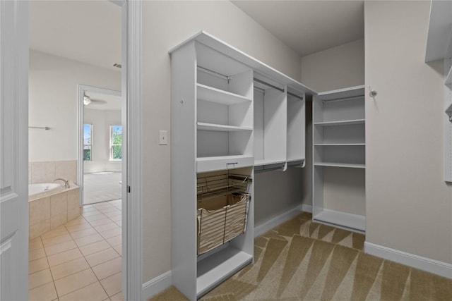 118 Bluehaw Dr, Georgetown, TX 78628 - spacious closet featuring tile patterned flooring