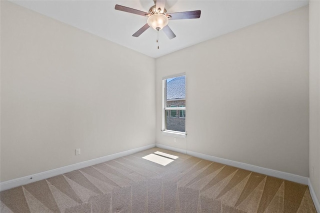 118 Bluehaw Dr, Georgetown, TX 78628 - carpeted empty room featuring baseboards and a ceiling fan