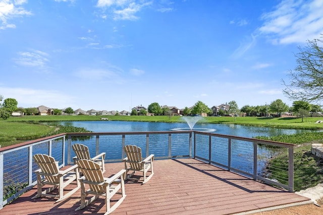 dock with a water view and a residential view