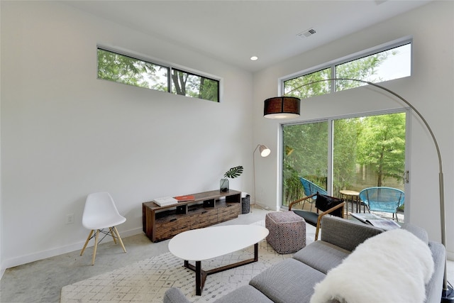 2312 Enfield Rd Unit 2, Austin, TX 78703 - living room with baseboards and recessed lighting