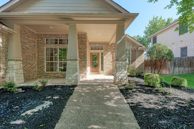2709 Quiet Moon Trl, Cedar Park, TX 78613 - property entrance with brick siding and covered porch
