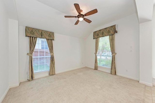 2709 Quiet Moon Trl, Cedar Park, TX 78613 - unfurnished room featuring healthy amount of natural light, ceiling fan, carpet, and lofted ceiling
