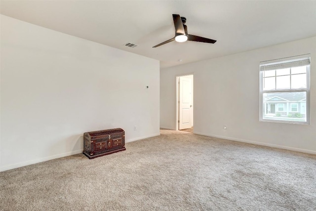 14209 Jeannette Rankin Rd, Manor, TX 78653 - carpeted spare room with a ceiling fan and baseboards