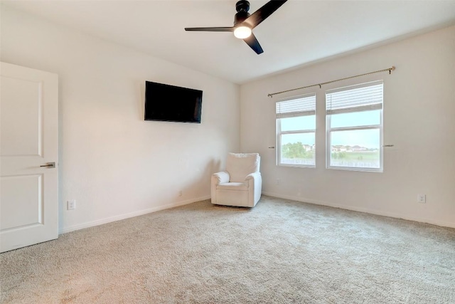 14209 Jeannette Rankin Rd, Manor, TX 78653 - unfurnished room featuring ceiling fan, carpet flooring, and baseboards