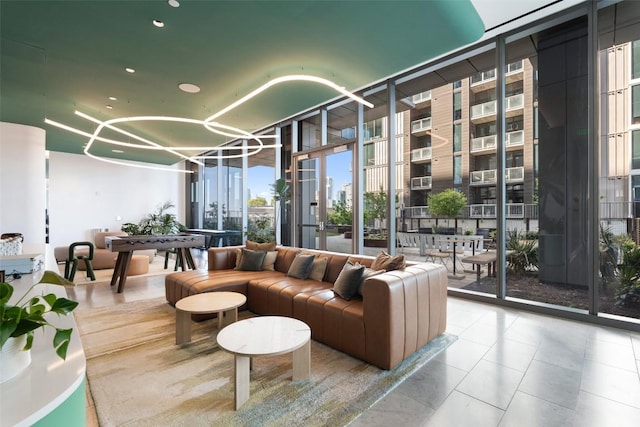 44 E Ave Unit 2307, Austin, TX 78701 - building lobby with floor to ceiling windows