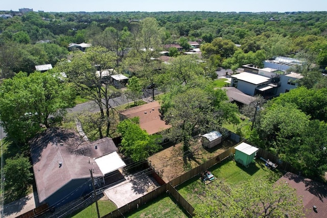 1102 Southwood Rd, Austin, TX 78704 - bird's eye view of a heavily wooded area