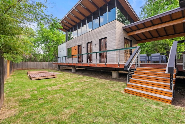 5607 Jim Hogg Ave, Austin, TX 78756 - rear view of property featuring a deck