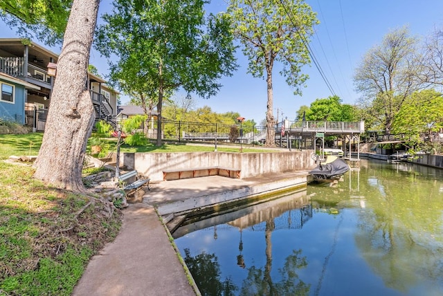 1707 Aztec Trl, Kingsland, TX 78639 - dock with a water view