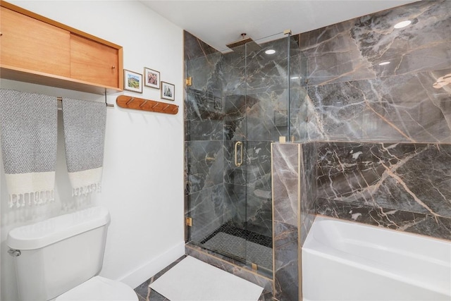 1616 Webberville Rd Unit A, Austin, TX 78721 - bathroom with a bath and a marble finish shower