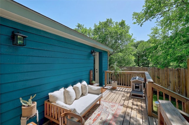 1616 Webberville Rd Unit A, Austin, TX 78721 - wooden terrace with an outdoor hangout area