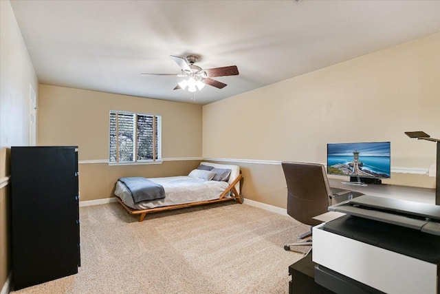 8007 Davis Mountain Cv, Austin, TX 78726 - bedroom featuring baseboards, carpet flooring, and a ceiling fan